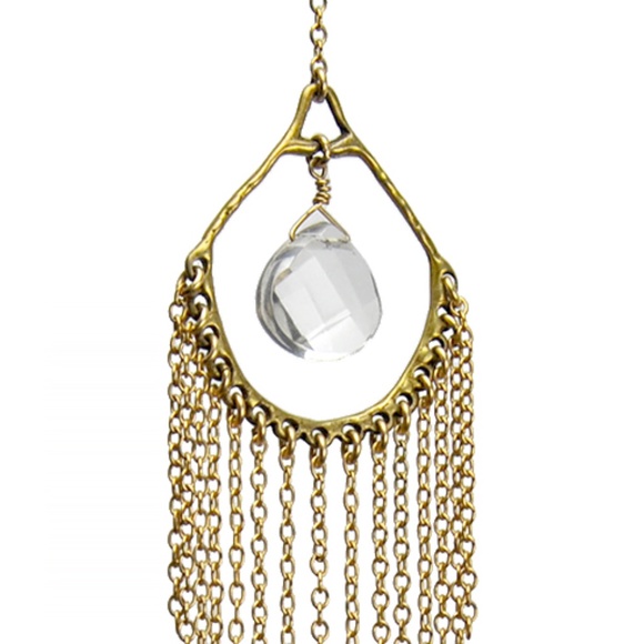 Chic Gold Fringe Earrings - Picture 4 of 5